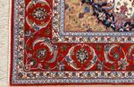 vintage isfahan persian rug 51154 corner Nazmiyal