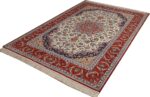 vintage isfahan persian rug 51154 side Nazmiyal