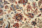 vintage ivory isfahan persian rug 51172 field Nazmiyal