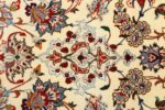 vintage ivory isfahan persian rug 51172 tiara Nazmiyal