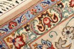 vintage ivory isfahan persian rug 51172 weave Nazmiyal