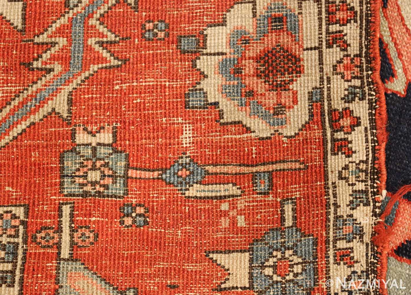 Antique Red Serapi Persian Rug 49349 Nazmiyal Antique Rugs
