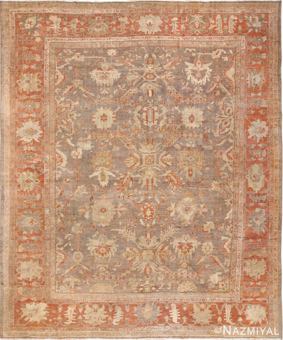 antique sultanabad persian rug 49334 Nazmiyal