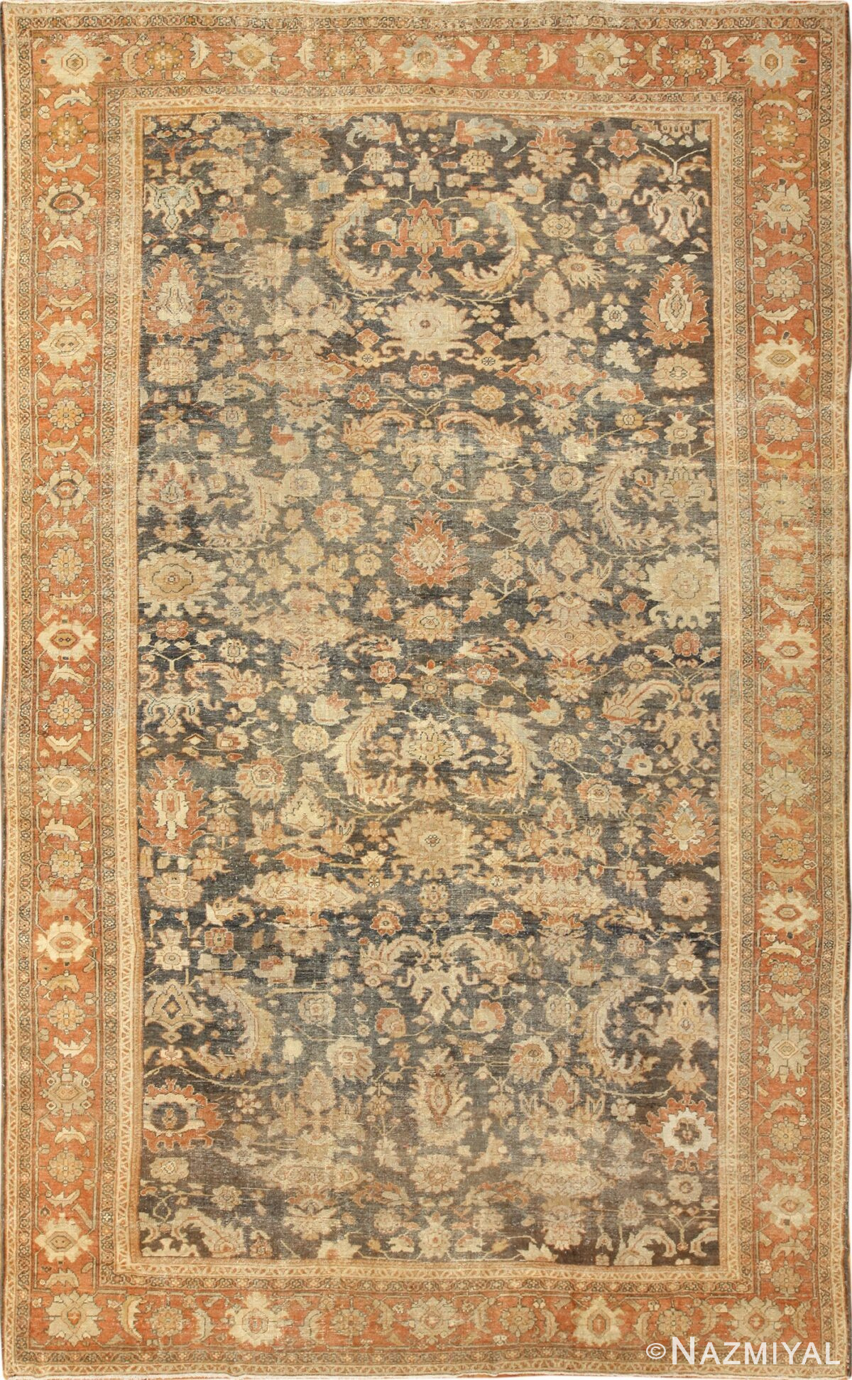 large antique sultanabad persian rug 49366 Nazmiyal