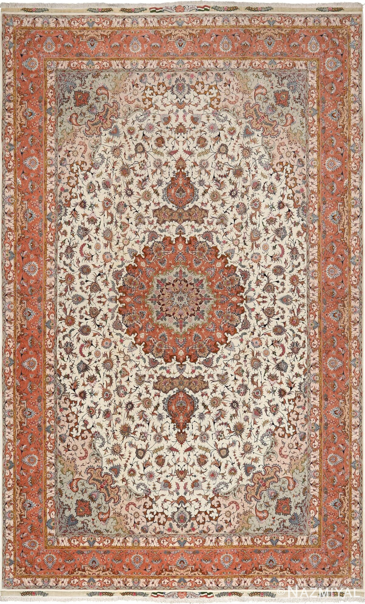 large vintage tabriz persian rug 51142 Nazmiyal