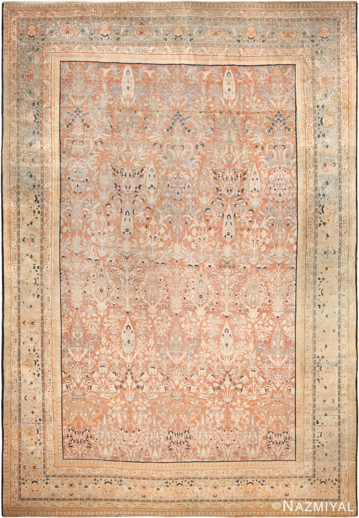 oversized antique tabriz haji jalili persian rug 49317 nazmiyal