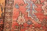yellow background square antique sultanabad persian rug 49338 weave Nazmiyal