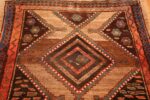 antique tribal kurdish persian rug runner 49275 brown Nazmiyal