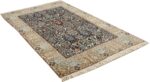 black animal motif vintage nain persian rug 51159 side Nazmiyal
