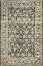 dark background antique tabriz persian rug 49244 Nazmiyal