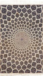 geometric vintage isfahan persian rug 51166 Nazmiyal