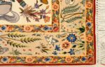 huntig scene vintage isfahan persian rug 51169 corner Nazmiyal