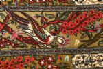 hunting scene vintage qum persian rug 51170 parrot Nazmiyal