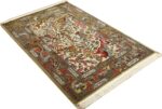 hunting scene vintage qum persian rug 51170 side Nazmiyal