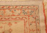 ivory background antique oushak turkish rug 49302 weave Nazmiyal