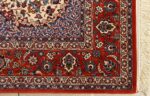 ivory vintage isfahan persian rug 51165 corner Nazmiyal