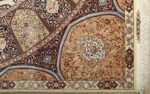 large geometric vintage tabriz persian rug 51119 corner Nazmiyal