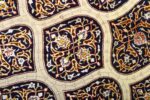 large geometric vintage tabriz persian rug 51119 scrolls Nazmiyal