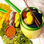 Natural vegetable Rug Dyes by Nazmiyal