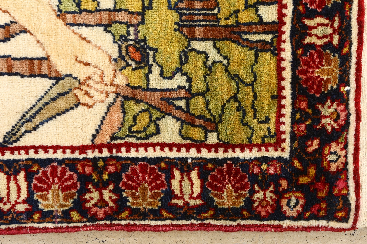 Persian Biblical Kerman Rug Pair 51173 Nazmiyal Antique Rugs