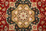 room size red vintage tabriz persian rug 51167 medallion Nazmiyal