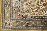silk animal motif vintage qum souf rug 51163 corner Nazmiyal