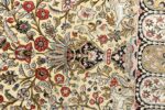 silk animal motif vintage qum souf rug 51163 vase Nazmiyal