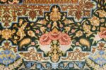 silk vintage qum persian rug 51171 bouquet Nazmiyal