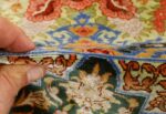 silk vintage qum persian rug 51171 pile Nazmiyal