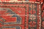 small geometric antique yastic turkish rug 48620 weave Nazmiyal