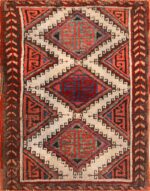 small size antique bergama turkish rug 48608 Nazmiyal