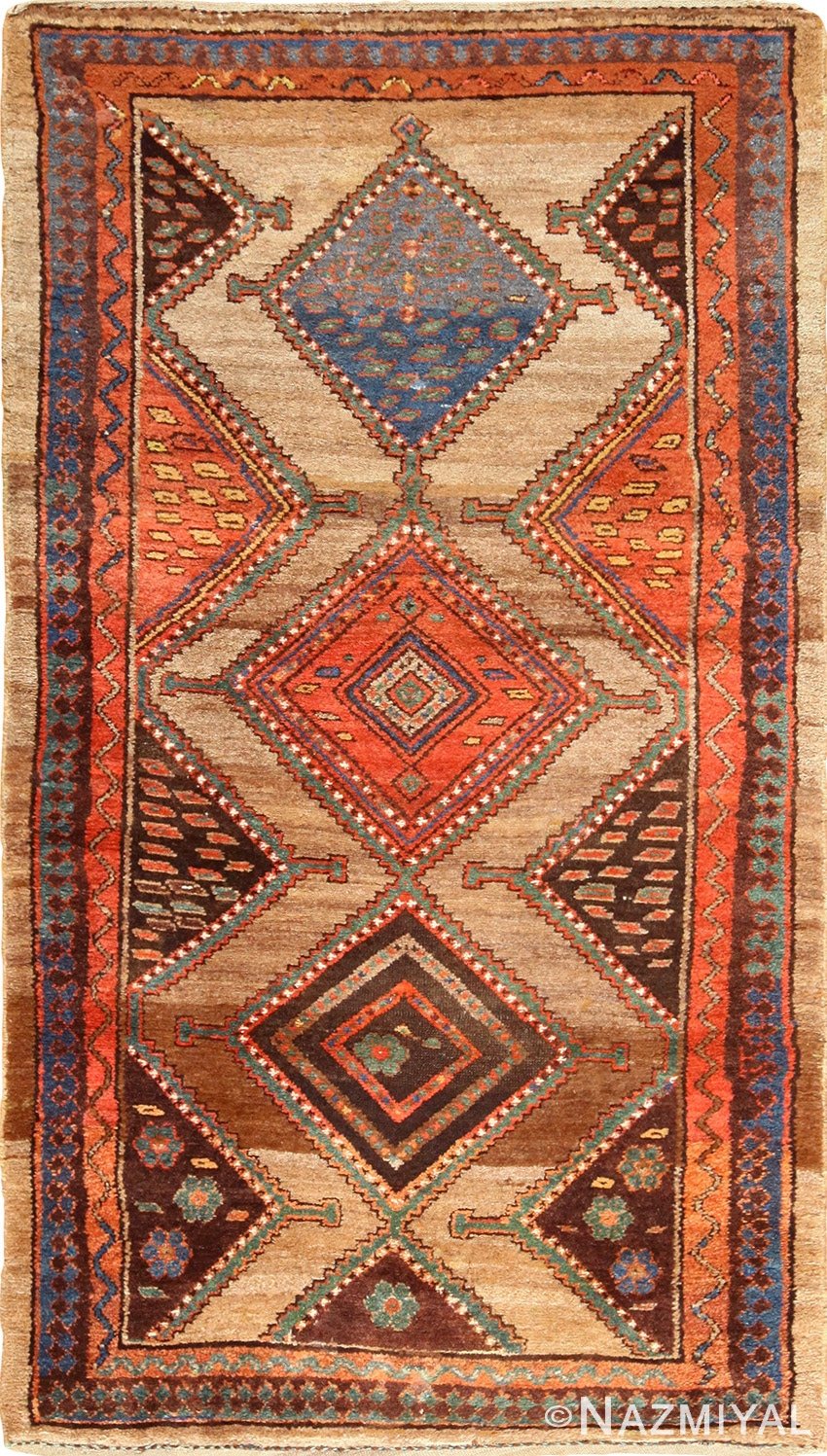 antique tribal kurdish persian rug runner 49275 Nazmiyal