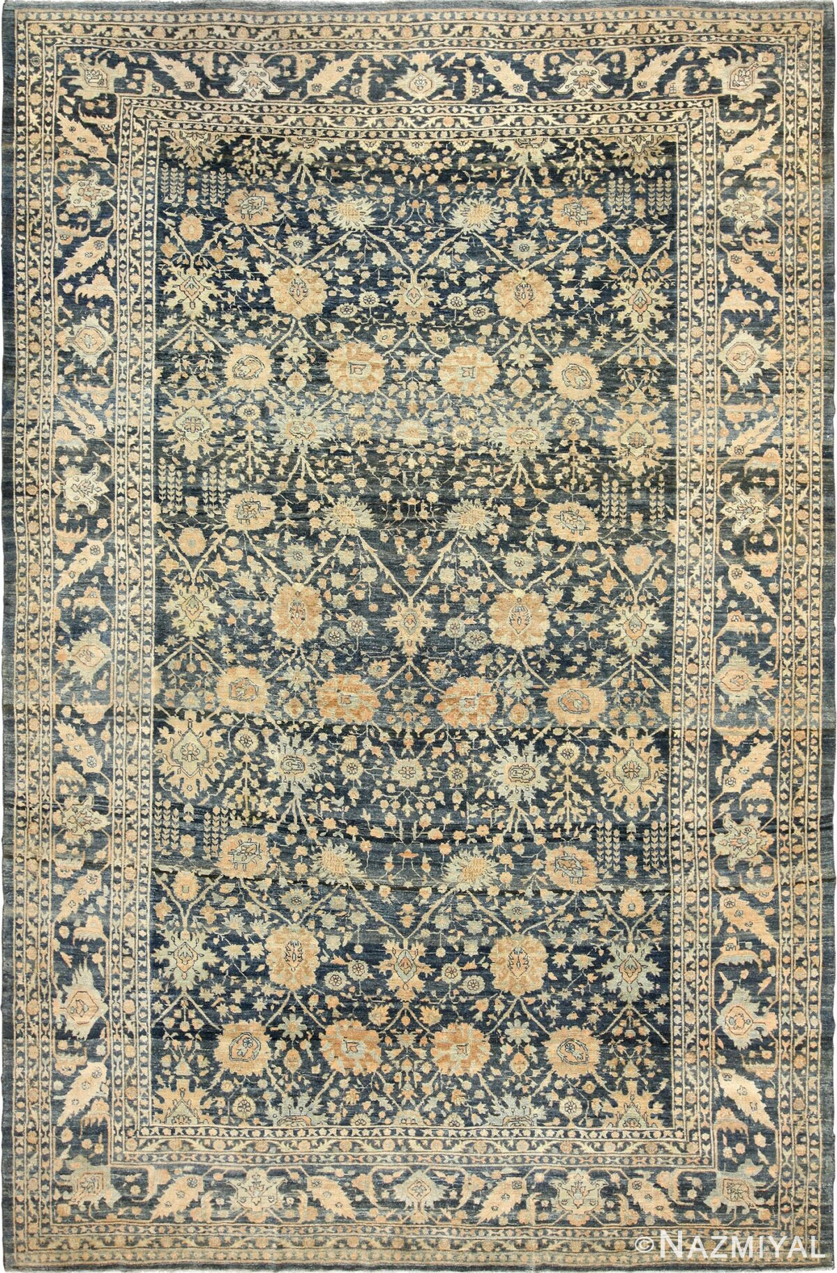 dark background antique tabriz persian rug 49244 Nazmiyal