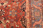 antique oriental room size persian heriz rug 49395 design Nazmiyal
