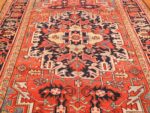 antique red background heriz persian rug 49384 field Nazmiyal