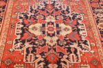 antique red background heriz persian rug 49384 medallion Nazmiyal