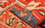 antique red background heriz persian rug 49384 pile Nazmiyal