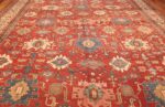 antique red background room size persian bakshaish rug 49393 field Nazmiyal