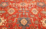 antique red background room size persian bakshaish rug 49393 middle Nazmiyal