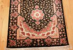 black silk modern qum persian runner rug 49404 top Nazmiyal