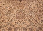 Detail Large floral Ivory and gray Antique Turkish Sivas rug 50416 by Nazmiyal
