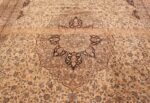 Field Large floral Ivory and gray Antique Turkish Sivas rug 50416 by Nazmiyal
