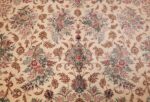 fine modern room size persian silk qum rug 49400 field Nazmiyal