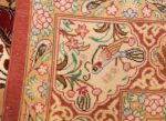 hunting scene modern silk persian qum rug 49411 weave Nazmiyal
