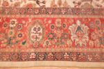 large ivory antique sultanabad persian rug 49312 border Nazmiyal