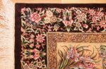 modern persian silk small scatter size qum rug 49405 corner Nazmiyal