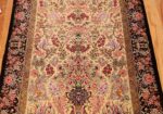 modern persian silk small scatter size qum rug 49405 field Nazmiyal