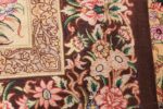modern persian silk small scatter size qum rug 49405 weave Nazmiyal