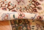 modern wool and silk tabriz persian runner rug 49402 pile Nazmiyal