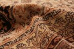 Pile Large floral Ivory and gray Antique Turkish Sivas rug 50416 by Nazmiyal